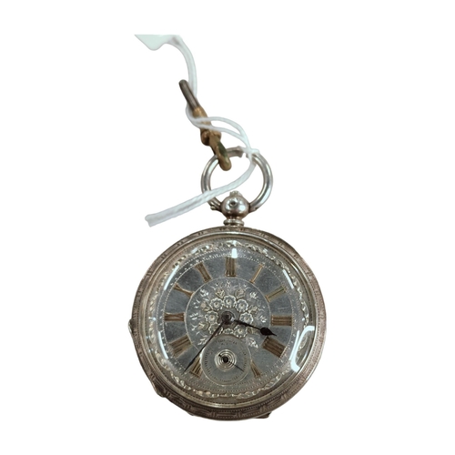 345 - FINE SILVER POCKET WATCH