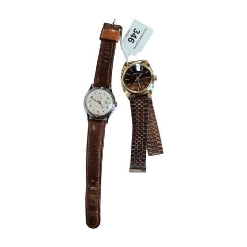 346 - 2 VINTAGE MECHANICAL WRISTWATCHES