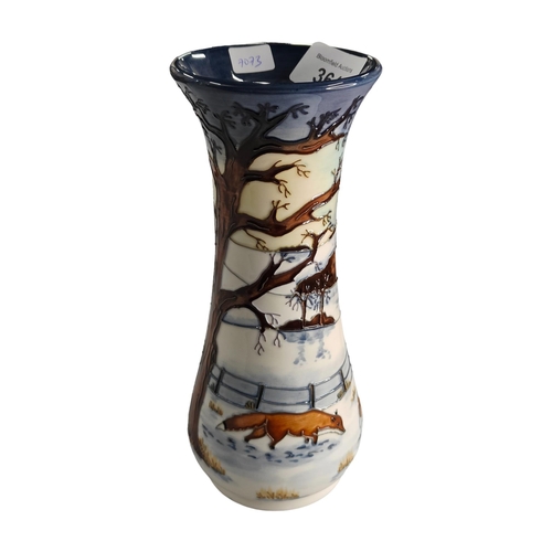 364 - MOORCROFT VASE 'FOX IN WINTER' 8