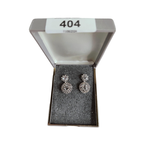 404 - BOXED GEM SET EARRINGS