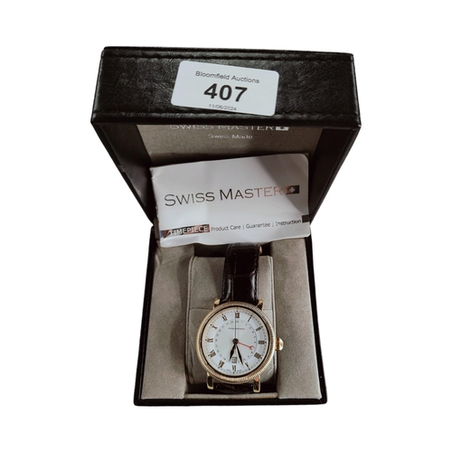 407 - GENTS SWISS MASTER WRIST WATCH