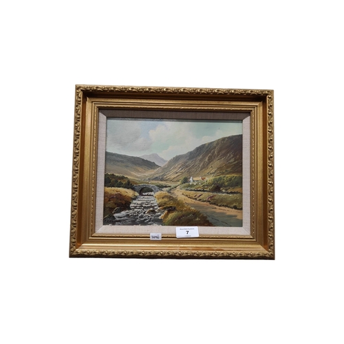 7 - R.B HIGGINS - OIL ON BOARD - LANDSCAPE 24cmX20CM