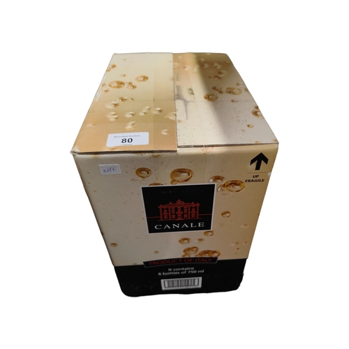 80 - CASED SET OF PROSECCO (6 BOTTLES)