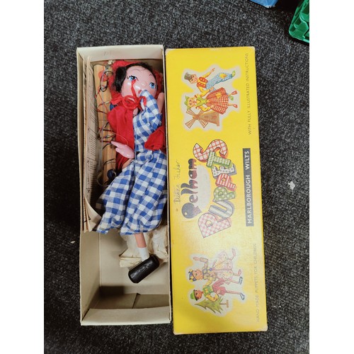 117 - BOX OF PELHAM PUPPETS