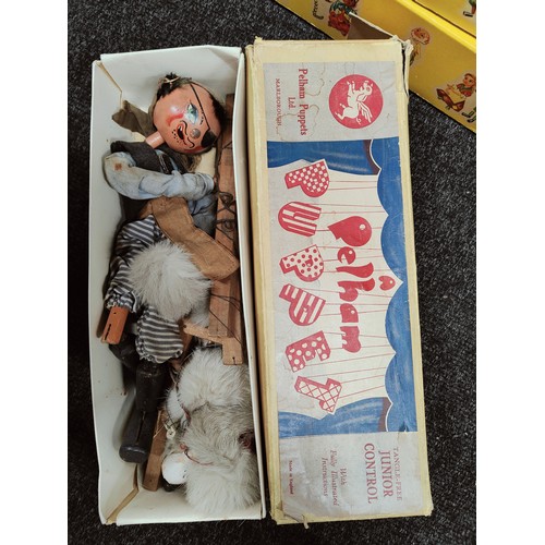 117 - BOX OF PELHAM PUPPETS