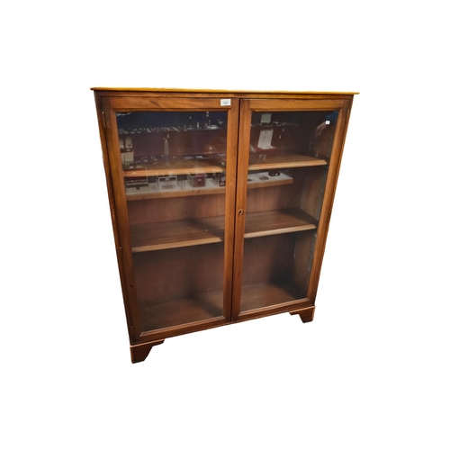 184 - GLASS DOOR BOOKCASE