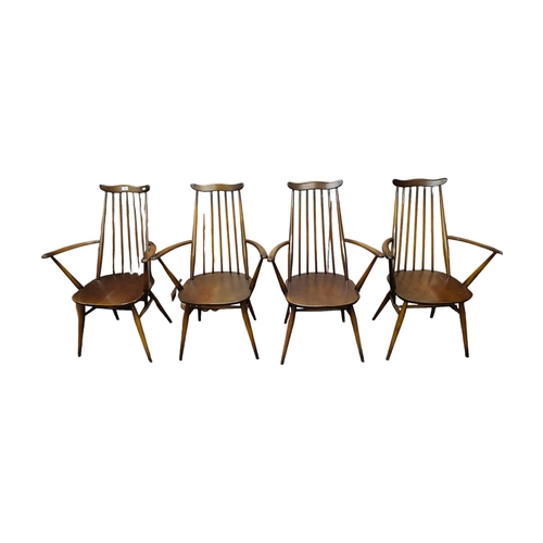 186 - SET OF 4 ERCOL CHAIRS