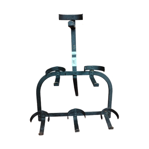 207 - WROUGHT IRON WINE RACK