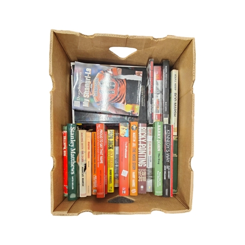 240 - BOX OF SPORTING BOOKS