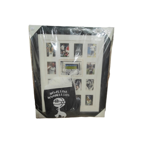 243 - FRAMED SPURS F.C PHOTOS & SCARF