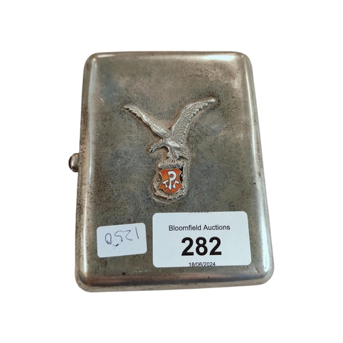 282 - CONTINENTAL SILVER CIGARETTE CASE 165 GRAMS