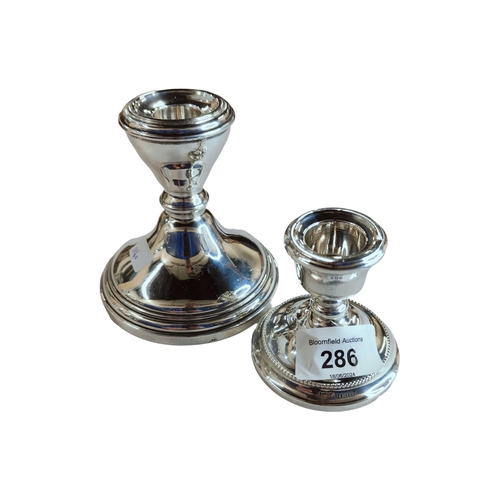 286 - SILVER CANDLESTICK 4