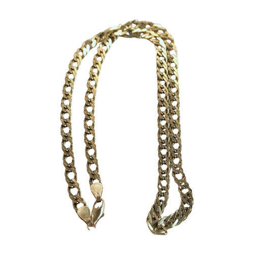 338 - 9 CARAT GOLD CURB LINK CHAIN CIRCA 17.79G