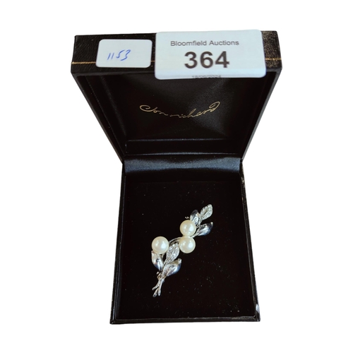 364 - DESIGNER BROOCH BY JON RICHARD - BOXED