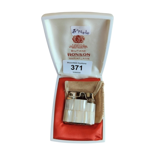 371 - MOTHER OF PEARL CASED LIGHTER