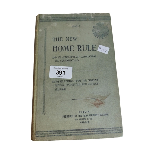 391 - OLD HOME-RULE BOOK 1906-7