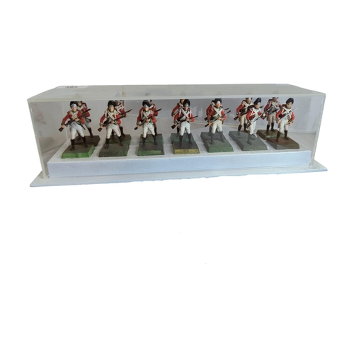 395 - CASED SET OF BRITISH GRENADIER MARINE SOLDIERS