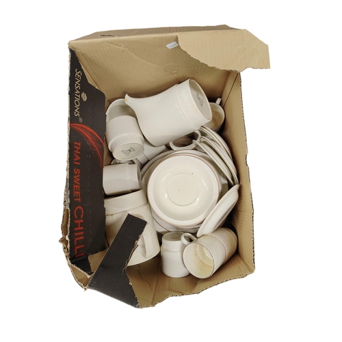 40 - LARGE BOX OF POOLE POTTERY DINNER SERVICE