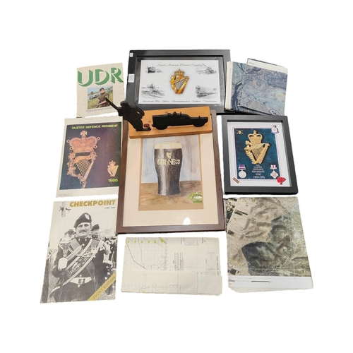 117 - QUANTITY OF ULSTER DEFENCE REGIMENT (U.D.R) EPHEMERA & ITEMS