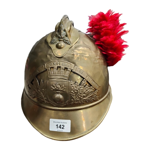 142 - FRENCH FIREFIGHTER'S HELMET