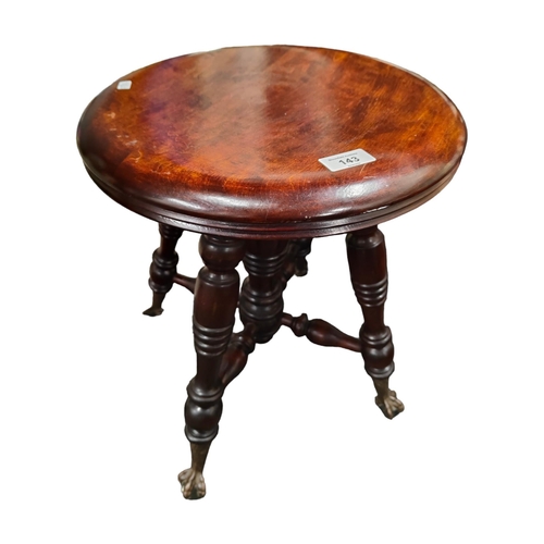 143 - ANTIQUE REVOLVING PIANO STOOL