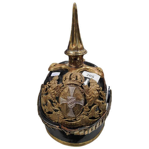 205 - REPRODUCTION PICKLEHAUBE - BAVARIA RESERVE OFFICERS