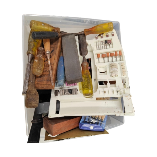 206 - BOX OF MODEL MAKER'S TOOLS