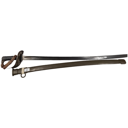 225 - MILITARY SWORD & SHEATH