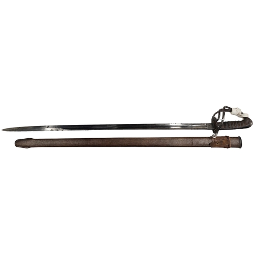 228 - MILITARY SWORD & SHEATH