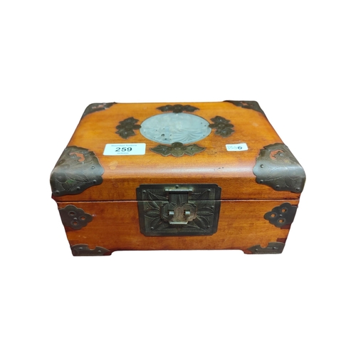 259 - EDWARDIAN CHINESE JEWELLERY BOX