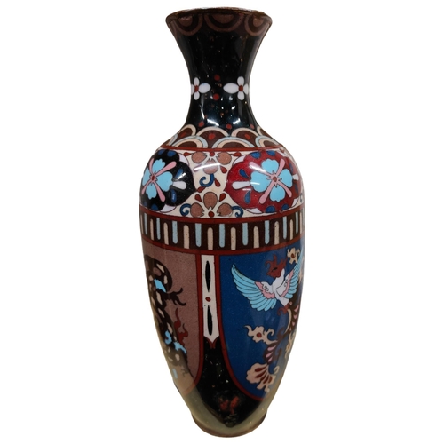 31 - ANTIQUE CLOISSENNE VASE 25cm