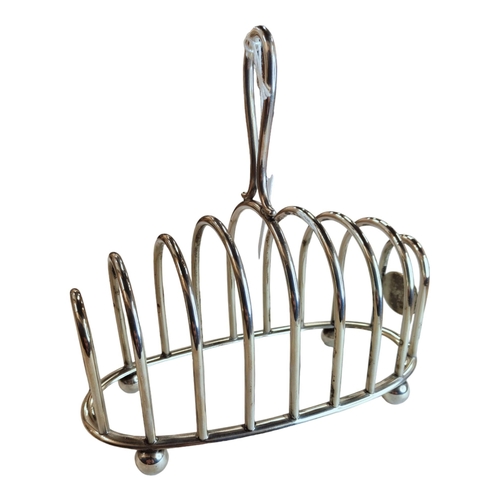 325 - WORLD WAR II GERMAN SILVER TOAST RACK FROM HERMANN GORINGS PRIMARY DINING WAGON 10 '241' ON HIS SOND... 