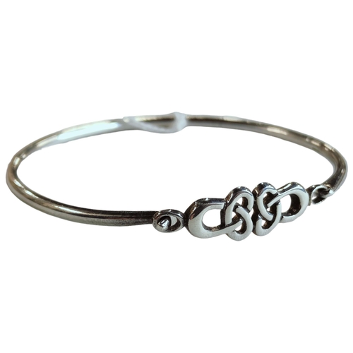 401 - SILVER CELTIC BANGLE