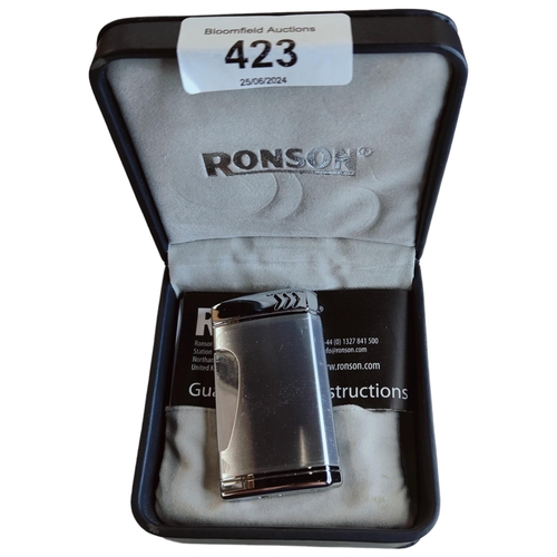 423 - RONSON LIGHTER IN BOX