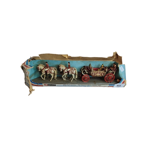 443 - 1977 CORGI SILVER JUBILEE COACH & HORSES