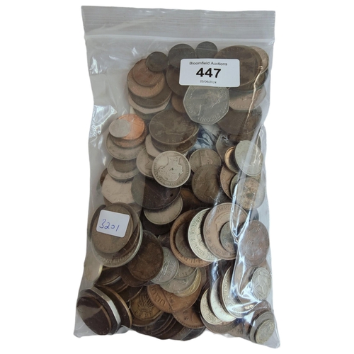 447 - BAG OF COINS