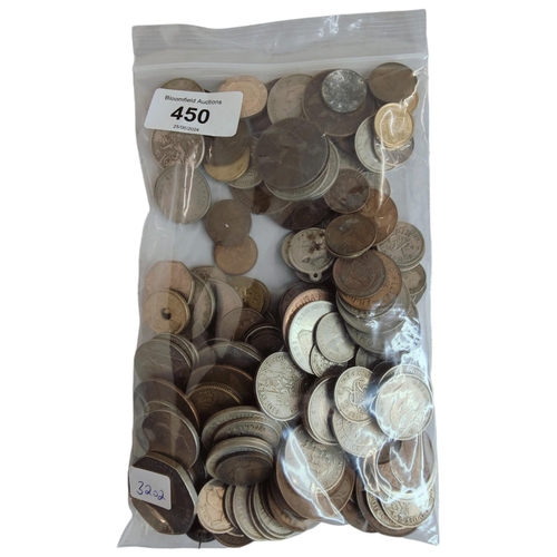 450 - BAG OF COINS