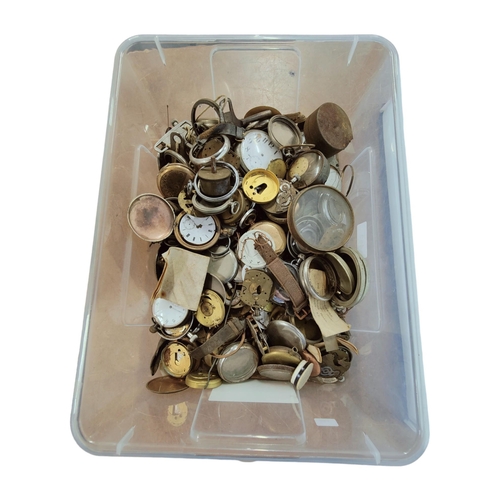 453 - LARGE BOX OF POCKET WATCH PARTS