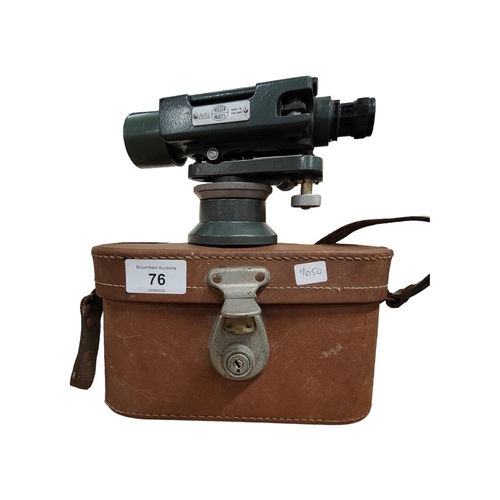 76 - VINTAGE HILGER & WATTS SURVEYORS THEODOLITE & CASE