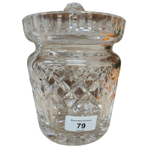 79 - WATERFORD CRYSTAL LARGE SWEET/BISCUIT JAR