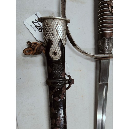 226 - GENUINE GERMAN SS POLICE SWORD & SHEATH