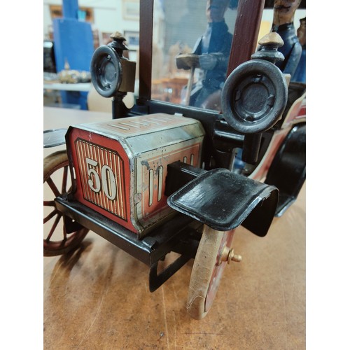 437 - RARE EDWARDIAN GERMAN TINPLATE CARETTE CAR