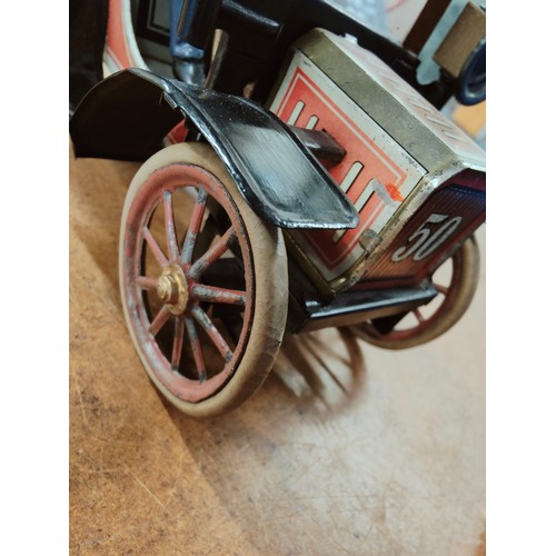 437 - RARE EDWARDIAN GERMAN TINPLATE CARETTE CAR