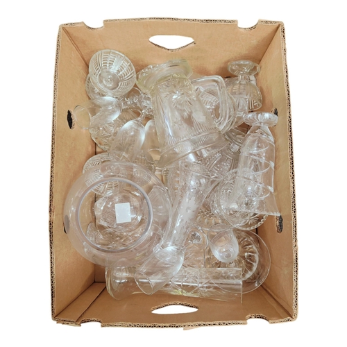 27 - BOX LOT OF VARIOUS GLASSWARE