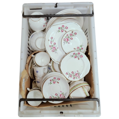 34 - LARGE CRATE OF PART TEA SETS