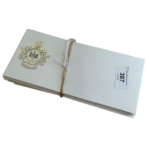 387 - LARGE COLLECTION OF MILITARY INSIGNIA ENVELOPES