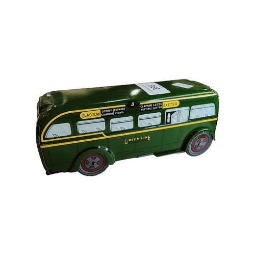 398 - VINTAGE WELLS BRIM GREENLINE TINPLATE BUS