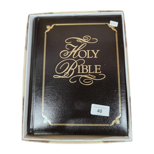 40 - LARGE FAMILY BIBLE