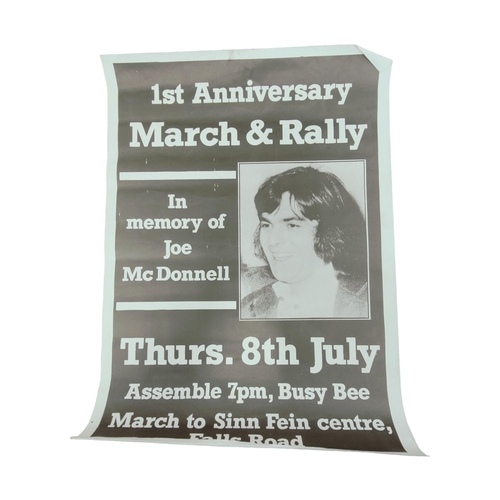 416 - REPUBLICAN PROPAGANDA POSTER - JOE MCDONNELL ANNIVERSARY RALLY 23.5 