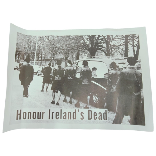 429 - REPUBLICAN PROPAGANDA POSTER - HONOUR IRELANDS DEAD 18.5